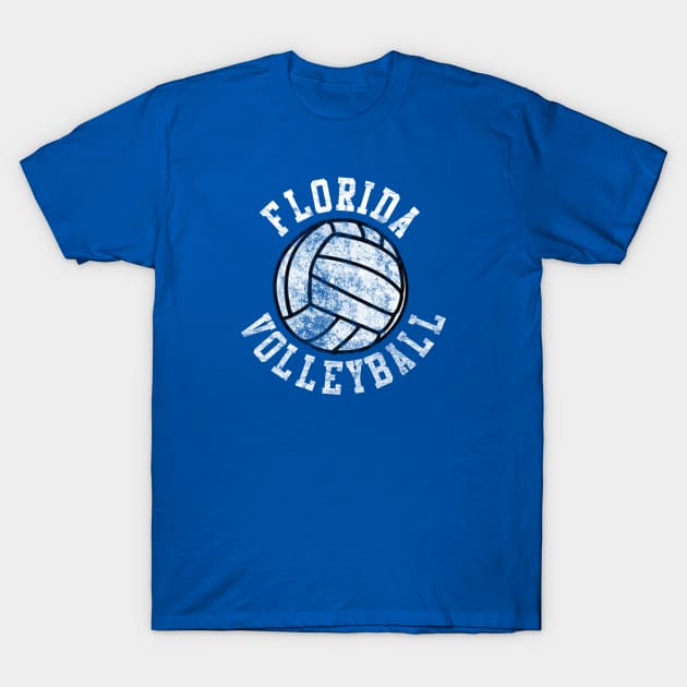 Vintage Florida Volleyball T-Shirt by tropicalteesshop